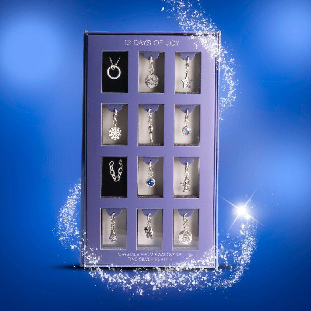 Advent Calendar, Made with Swarovski Silver Set, pendant
