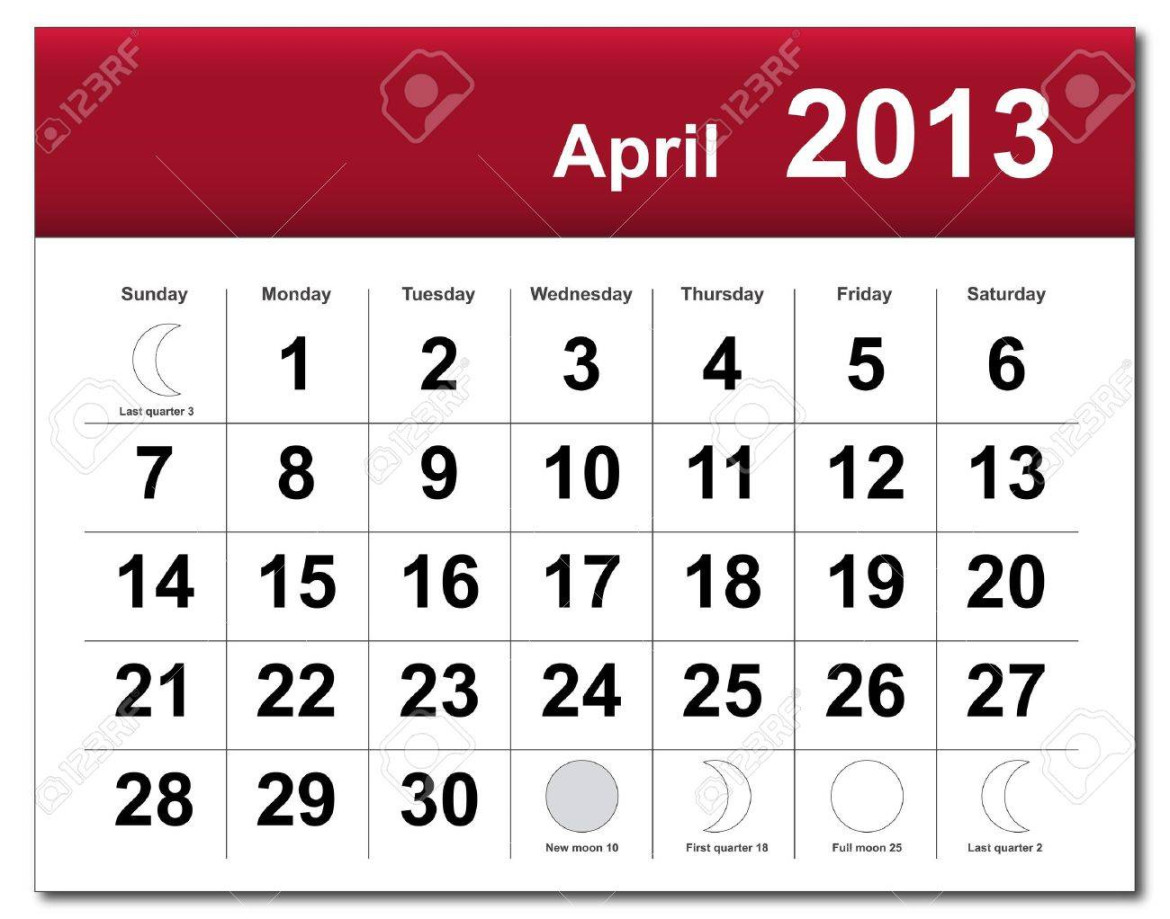 April  Calendar