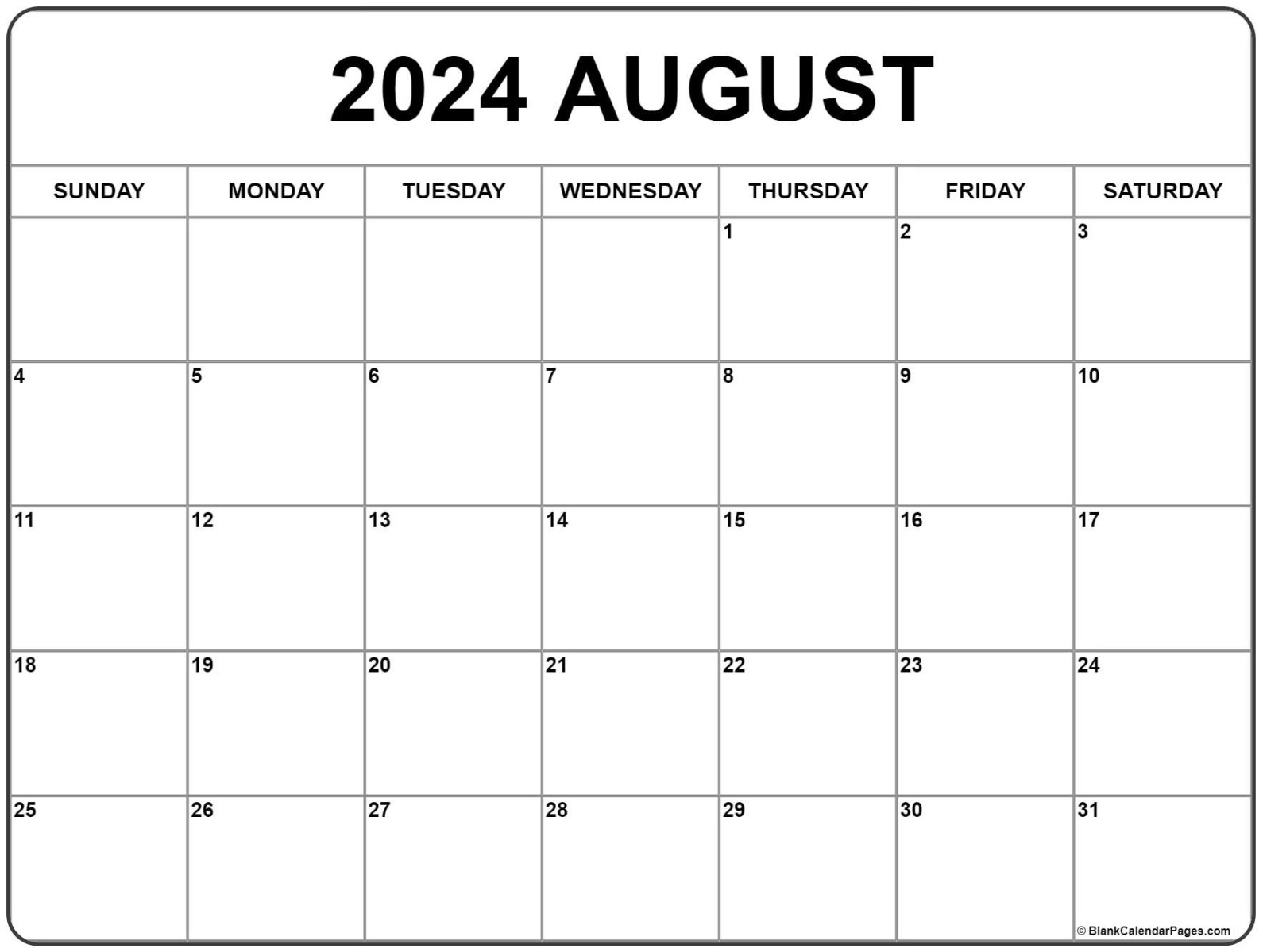 August  calendar  free printable calendar