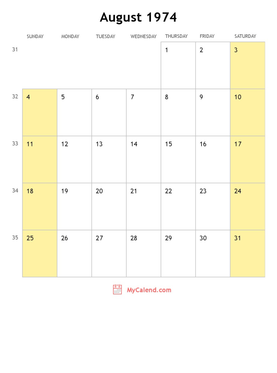 August  calendar with holidays - monthly printable calendar