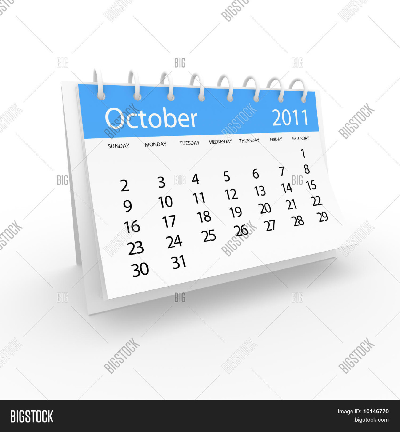 Calendar  October Image & Photo (Free Trial)  Bigstock