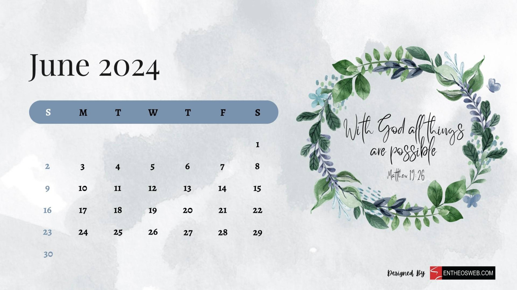 Christian Calendar Wallpaper  EntheosWeb