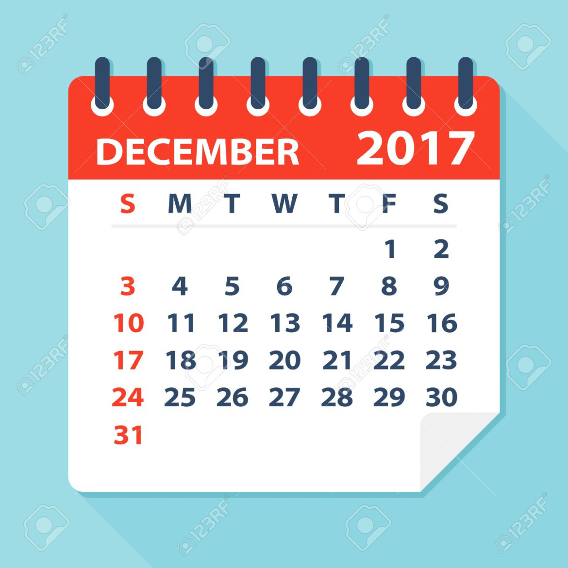 December  Calendar Royalty Free SVG, Cliparts, Vectors, and