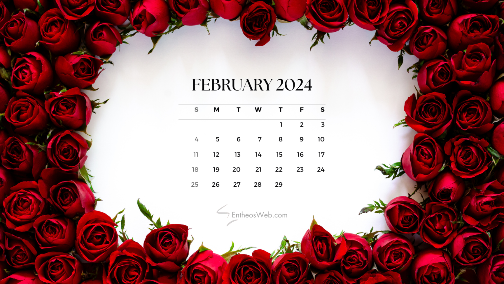 February  Calendar Desktop Wallpapers  EntheosWeb