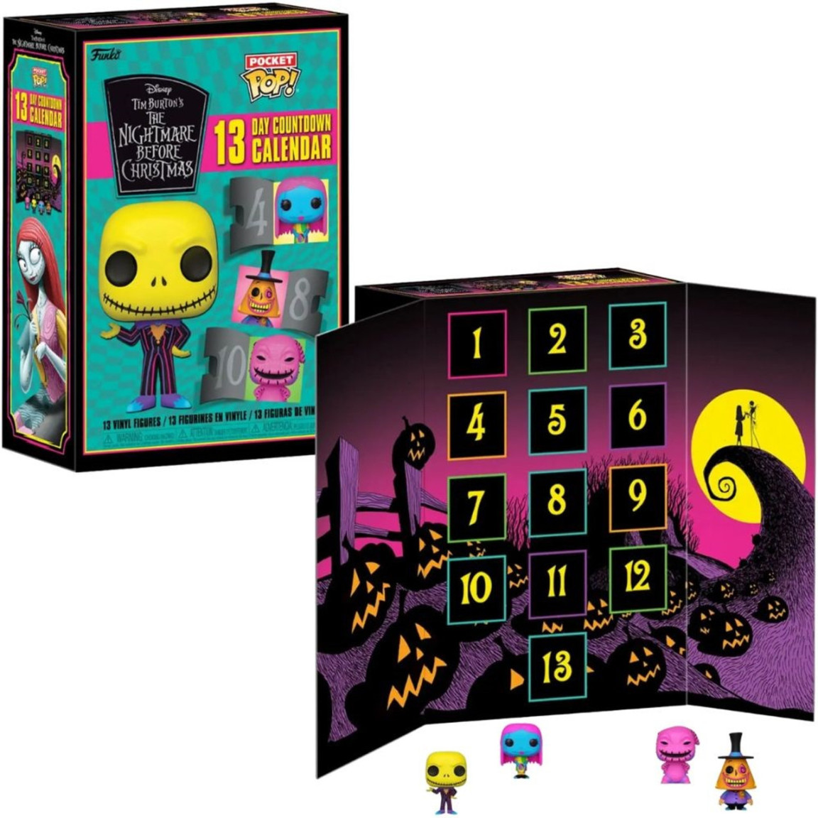 Funko Advent Calendar:  Day Nightmare Before Christmas Blacklight  Countdown