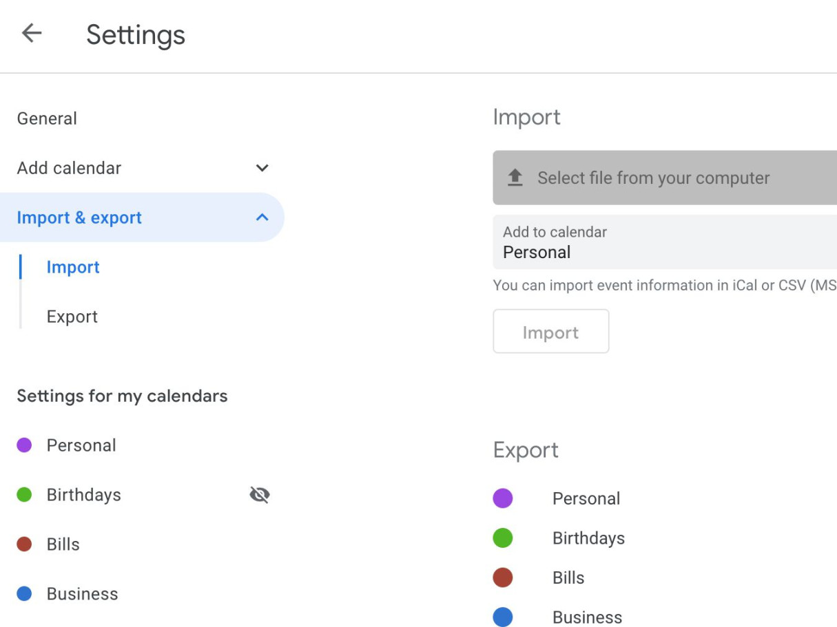 How to Import ICS Calendar Files