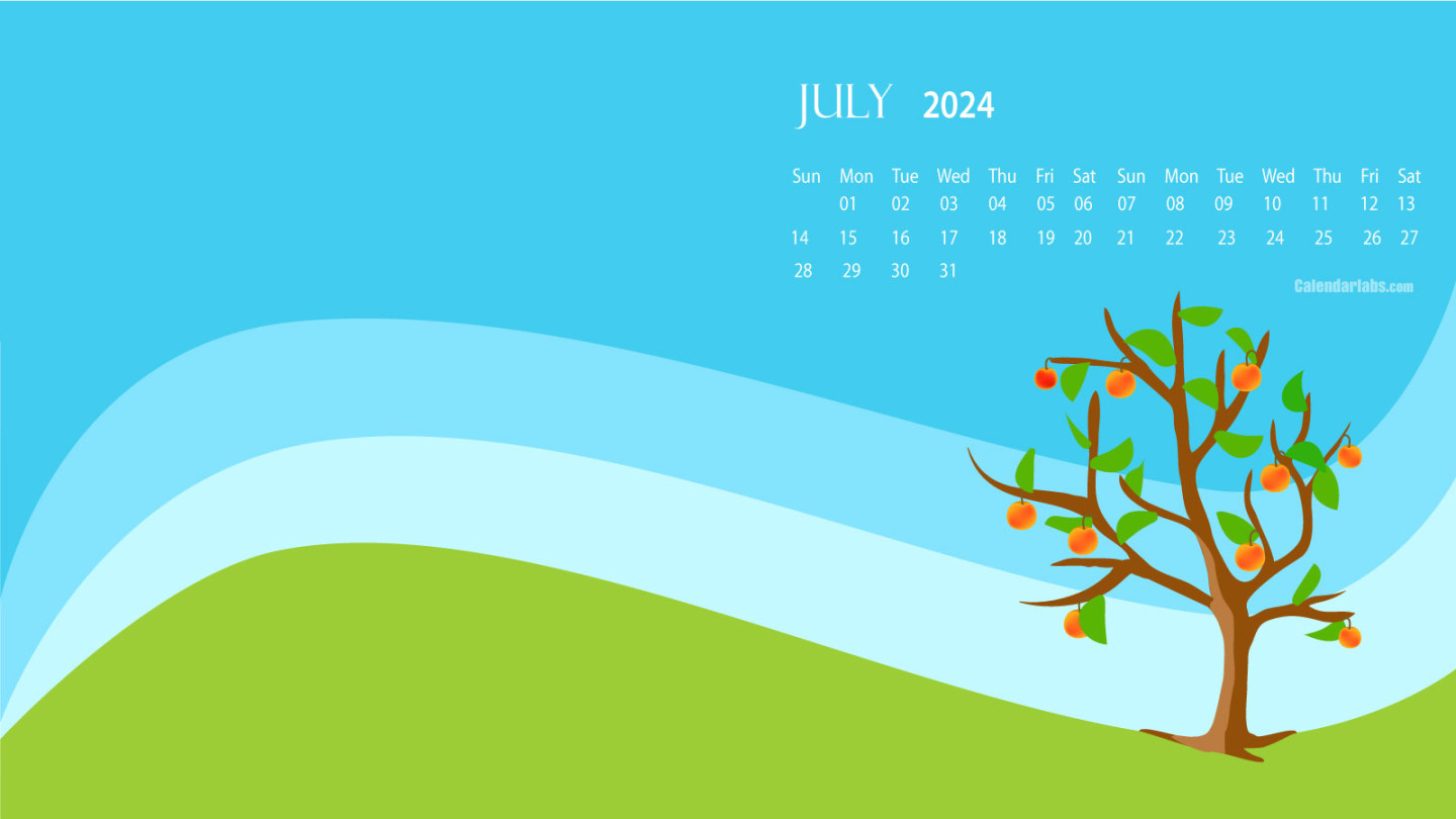 July  Desktop Wallpaper Calendar - CalendarLabs