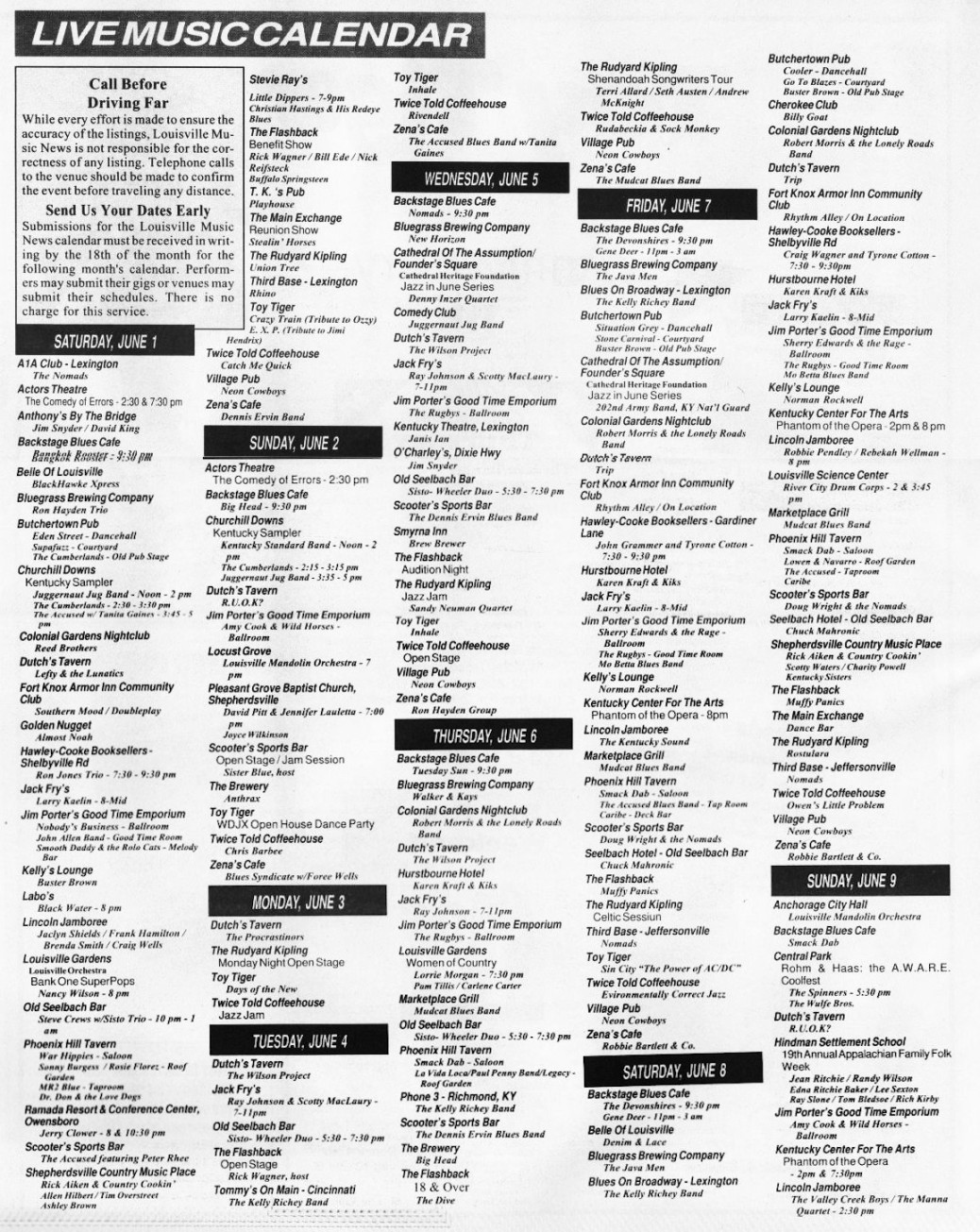 June  Calendar - June  -