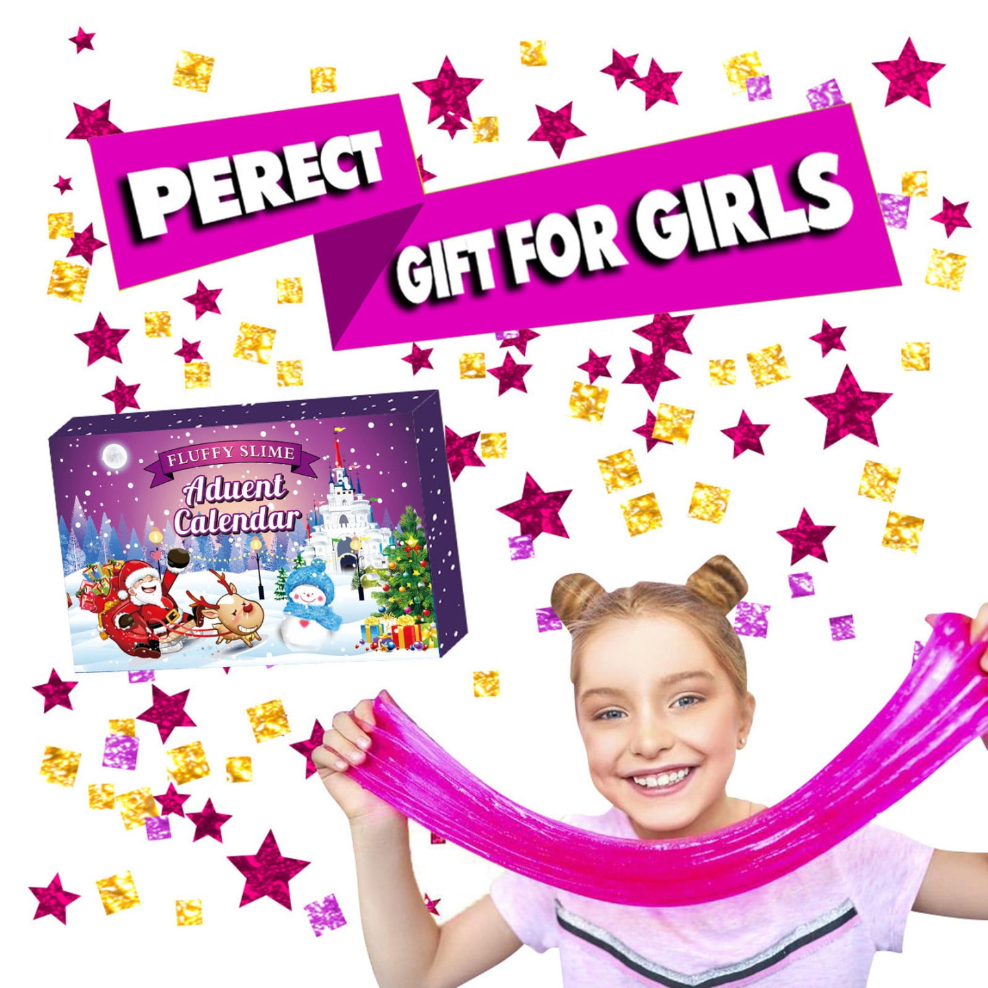 KEYBANG Hot Sale! ,Advent Calendar  Christmas Slime Pcs