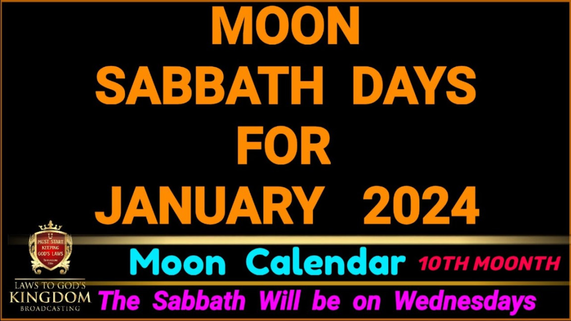 Lunar Sabbath days for Jan  - YouTube