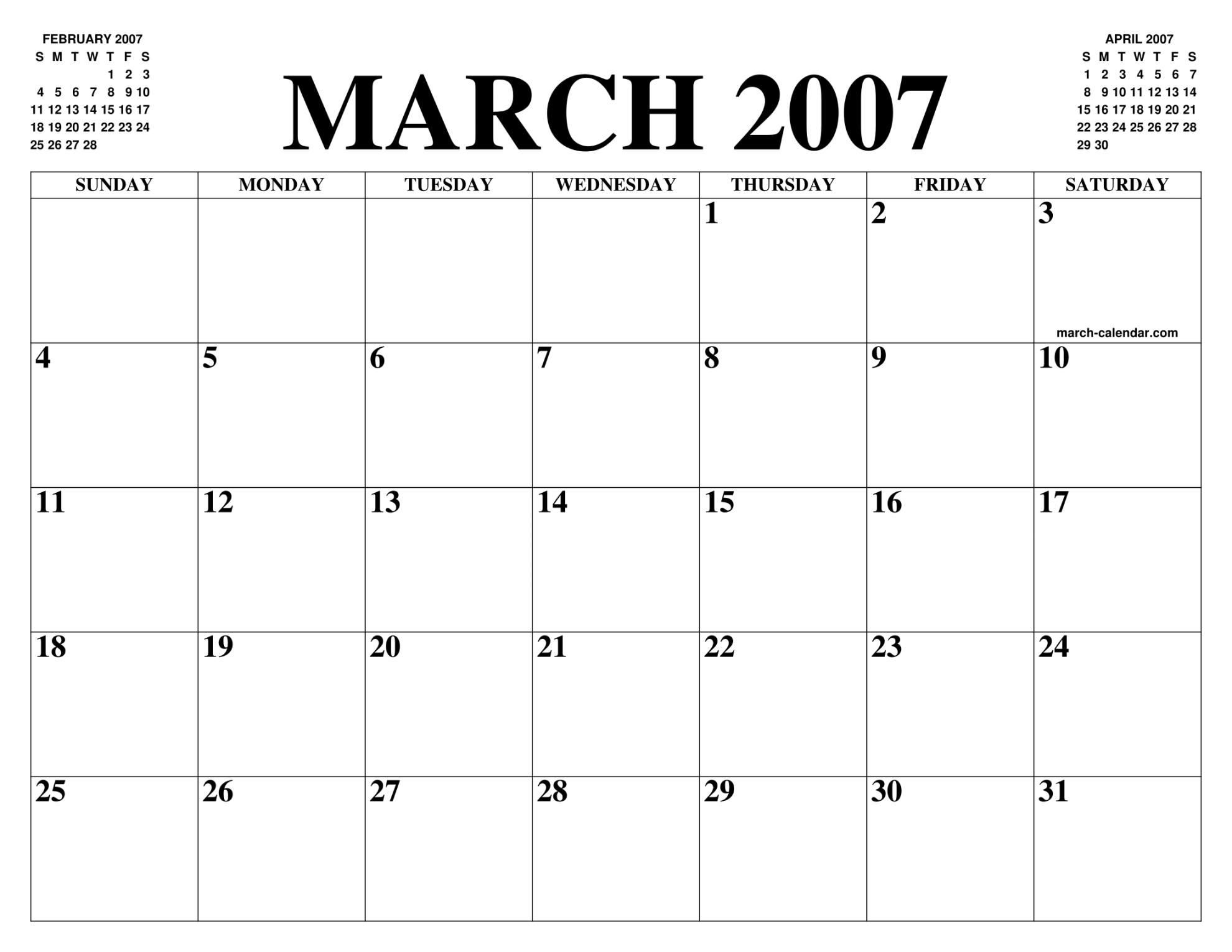 MARCH  CALENDAR OF THE MONTH: FREE PRINTABLE MARCH CALENDAR OF