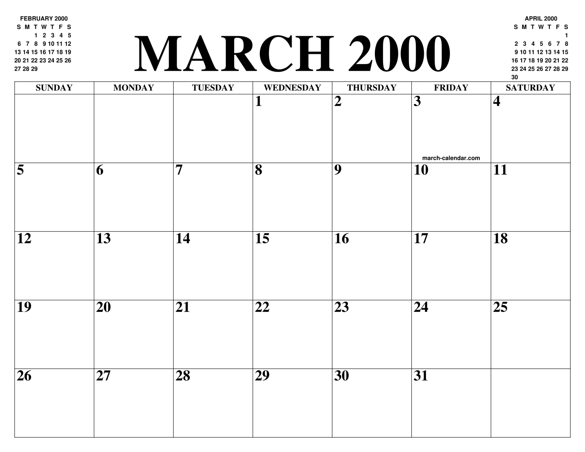 MARCH  CALENDAR OF THE MONTH: FREE PRINTABLE MARCH CALENDAR OF