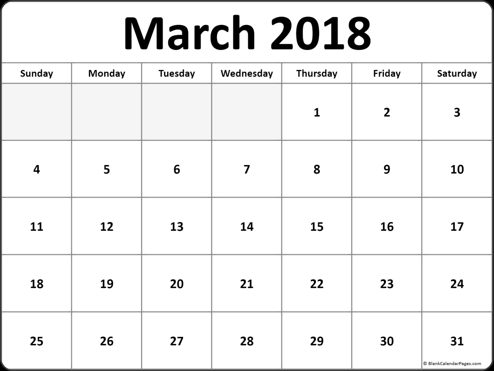 March  monthly calendar printout #march #printable #calendar