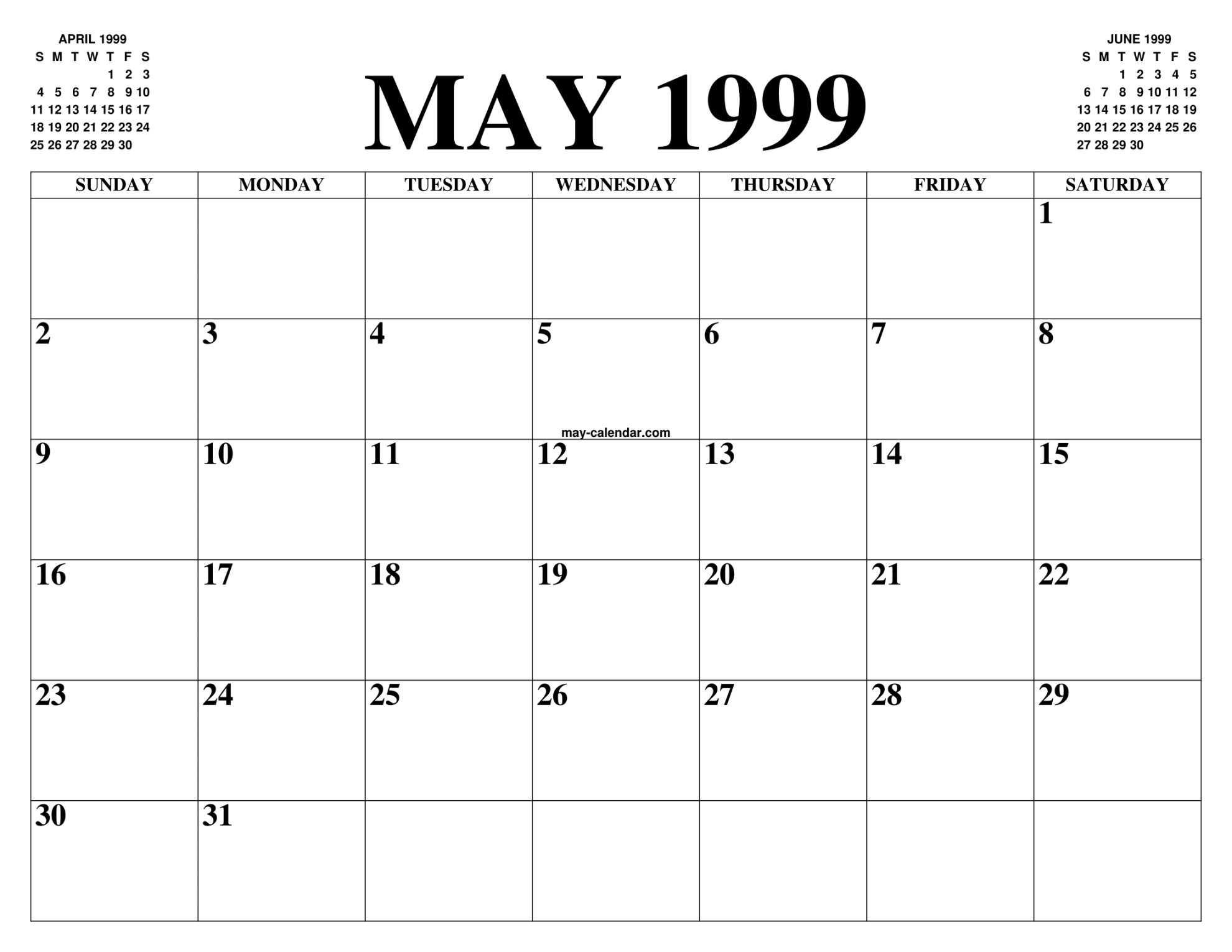 MAY  CALENDAR OF THE MONTH: FREE PRINTABLE MAY CALENDAR OF THE