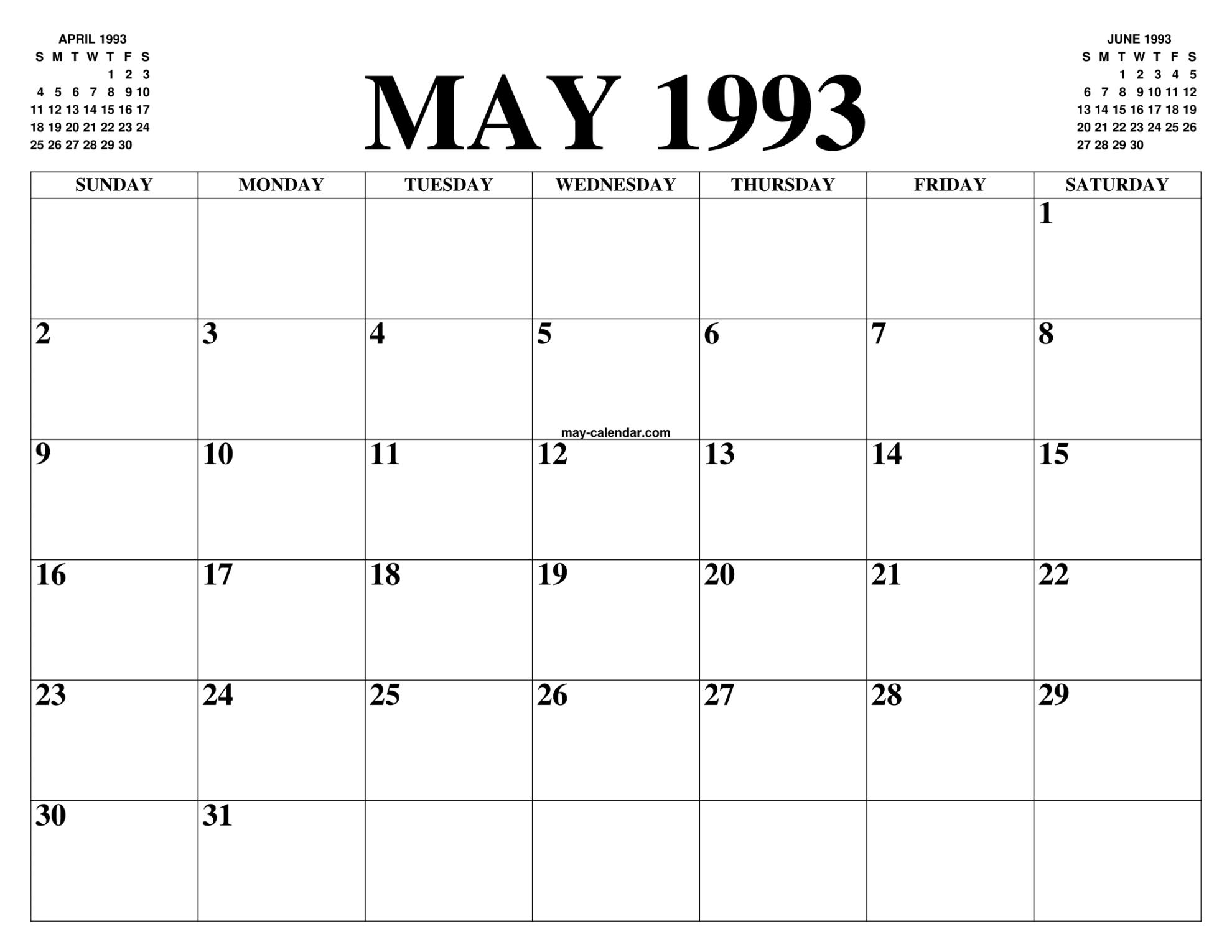 MAY  CALENDAR OF THE MONTH: FREE PRINTABLE MAY CALENDAR OF THE