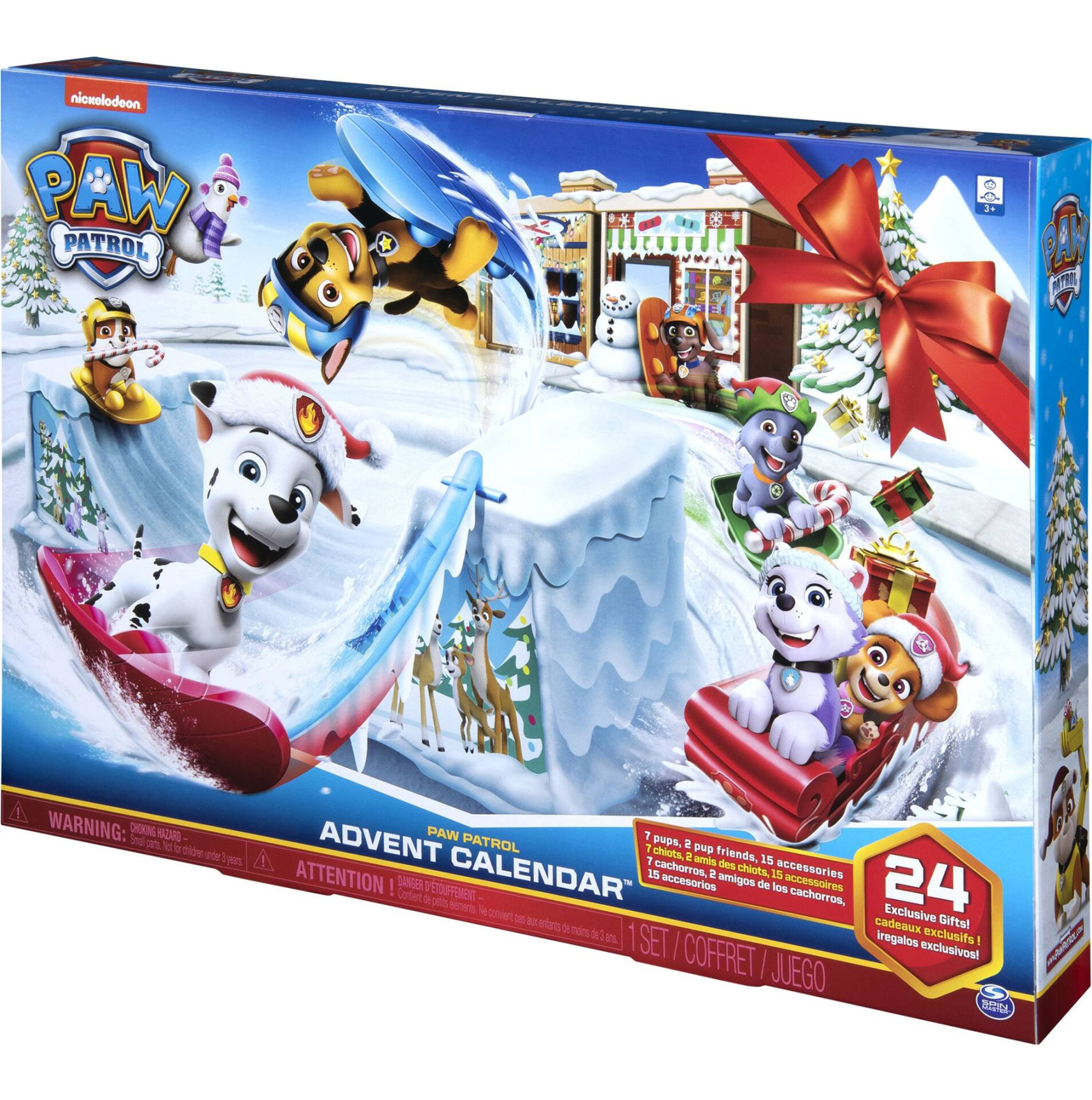 Nickelodeon Paw Patrol Advent Calendar With  Collectible Toy Figures For  Kids, Ages +