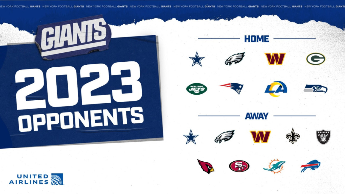 opponents set for Giants; trips to Buffalo, Las Vegas