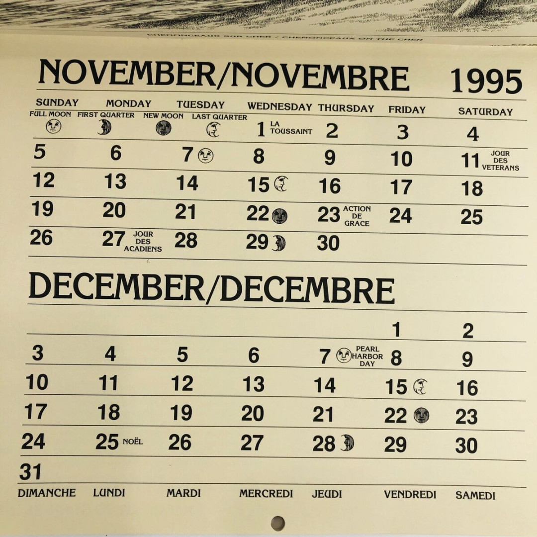 Signed Floyd Sonnier Calendar My Acadians Pen & Ink Drawings Heritage  Cajun