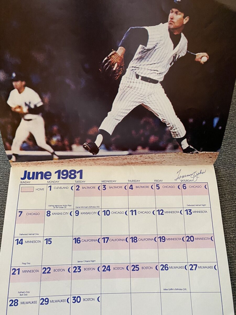Vintage April  - March  New York Yankees Calendar  eBay