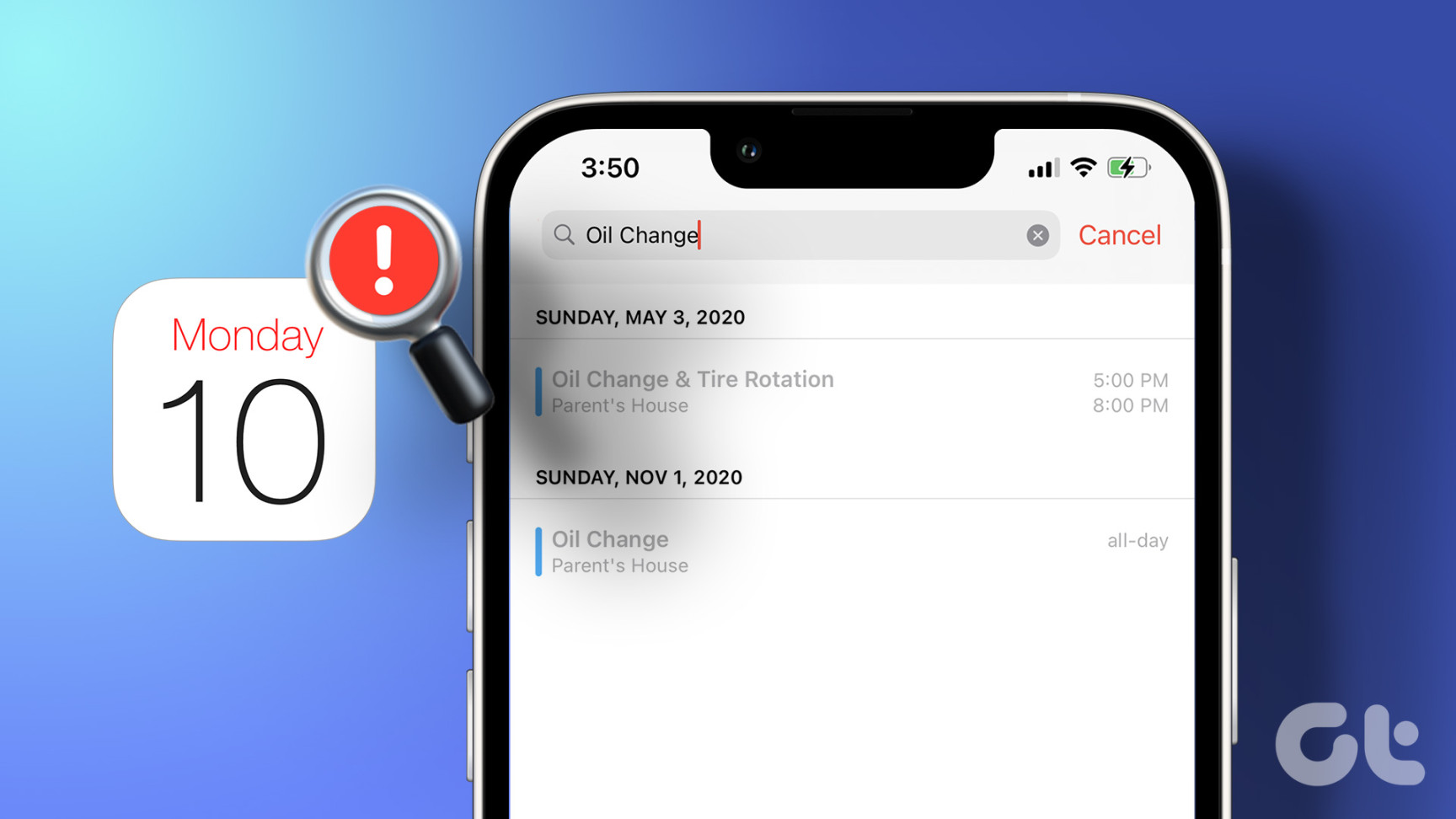Ways to Fix iPhone Calendar Search Not Working - Guiding Tech