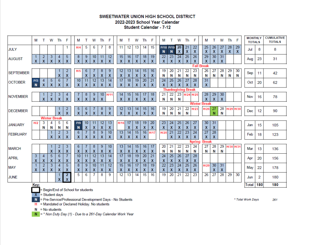 Certificated Calendar — South County Teachers United