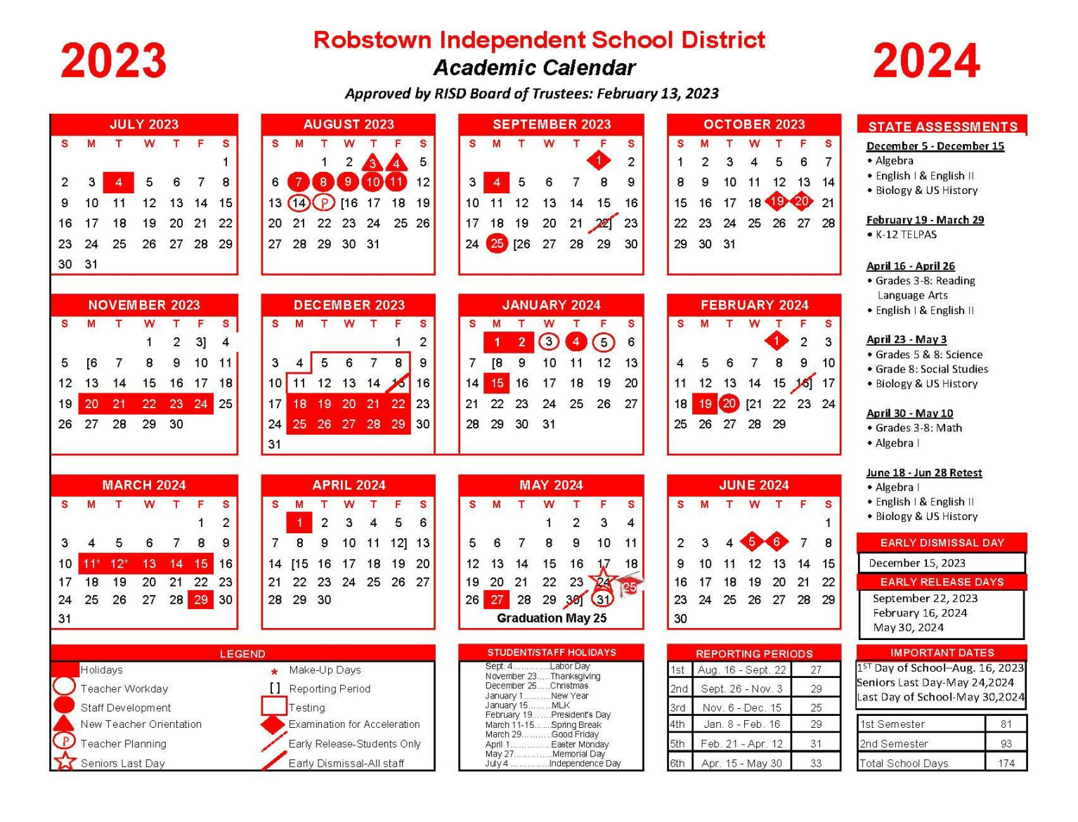 Find calendars and back-to-school updates from Coastal Bend schools