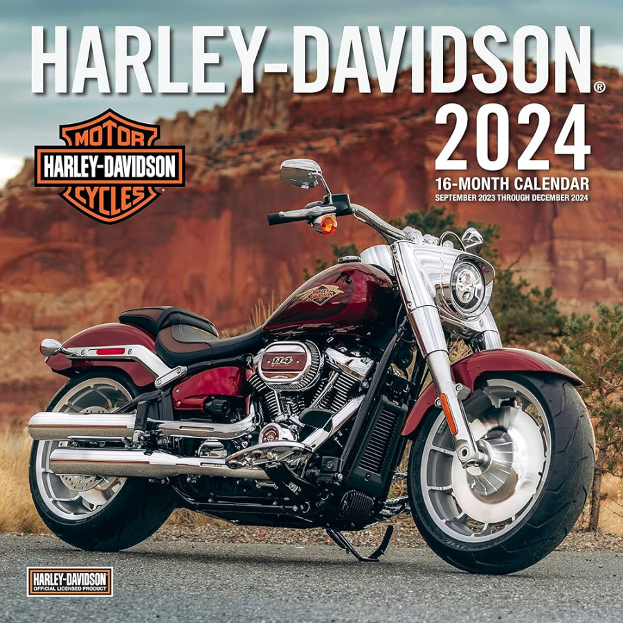 Harley-Davidson : -Month x Wall Calendar - September  through  December
