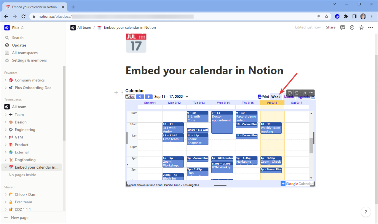 Google Calendar To Notion Good Calendar Idea