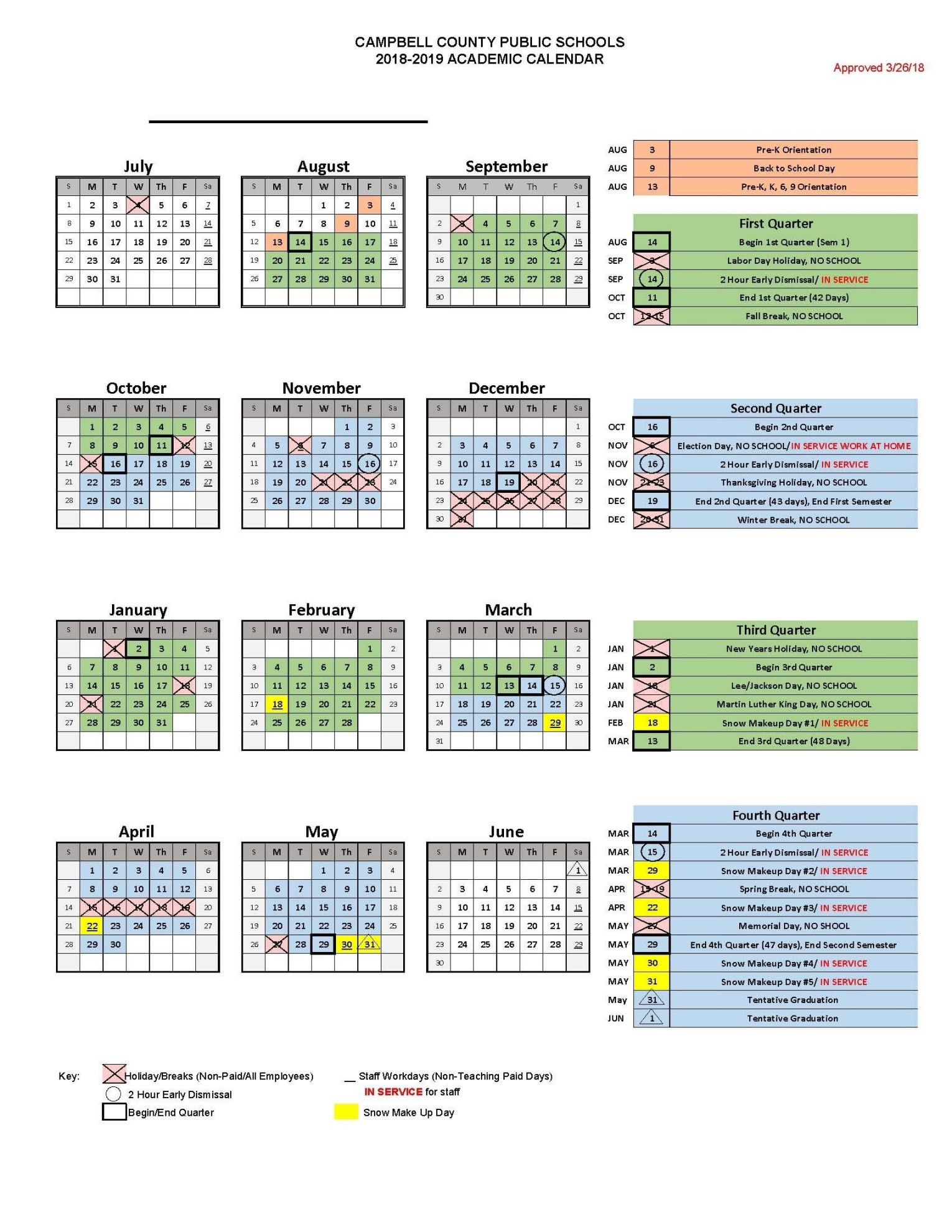Impressive School Calendar District   School calendar