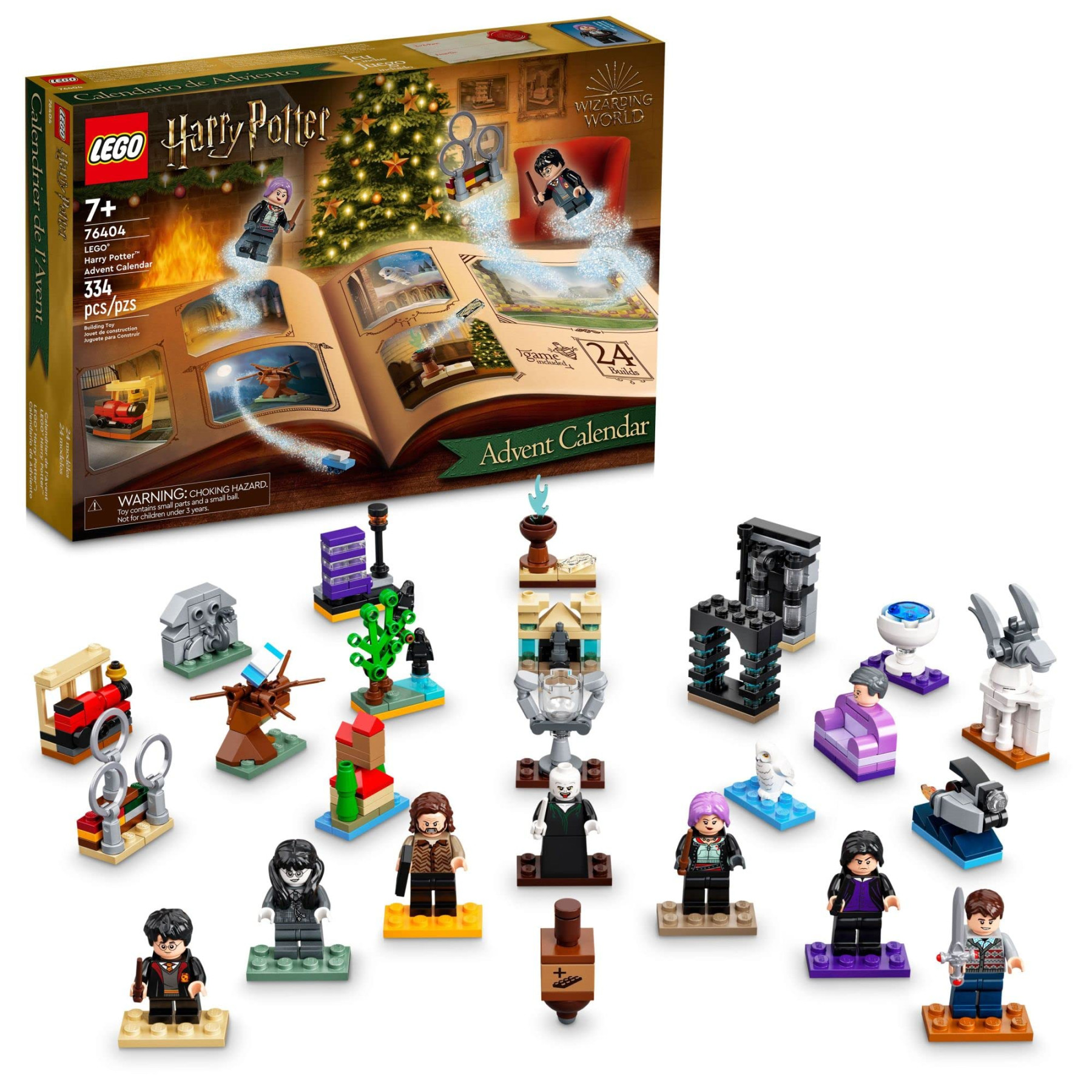 LEGO Harry Potter  Advent Calendar  Building Toy Set and  Minifigures; Countdown to Christmas for Kids, Boys and Girls Ages + (  Pieces)