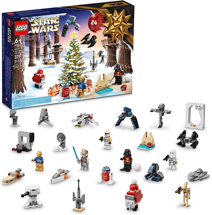 LEGO Star Wars  Advent Calendar  Building Toy Set for Kids, Boys  and Girls, Ages +,  Characters and 1 Mini Builds ( Pieces)