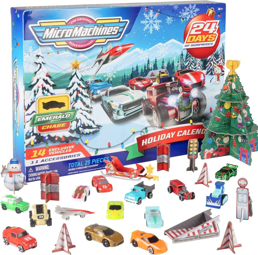 Micro Machines  Holiday Christmas Advent Calendar for Boys,