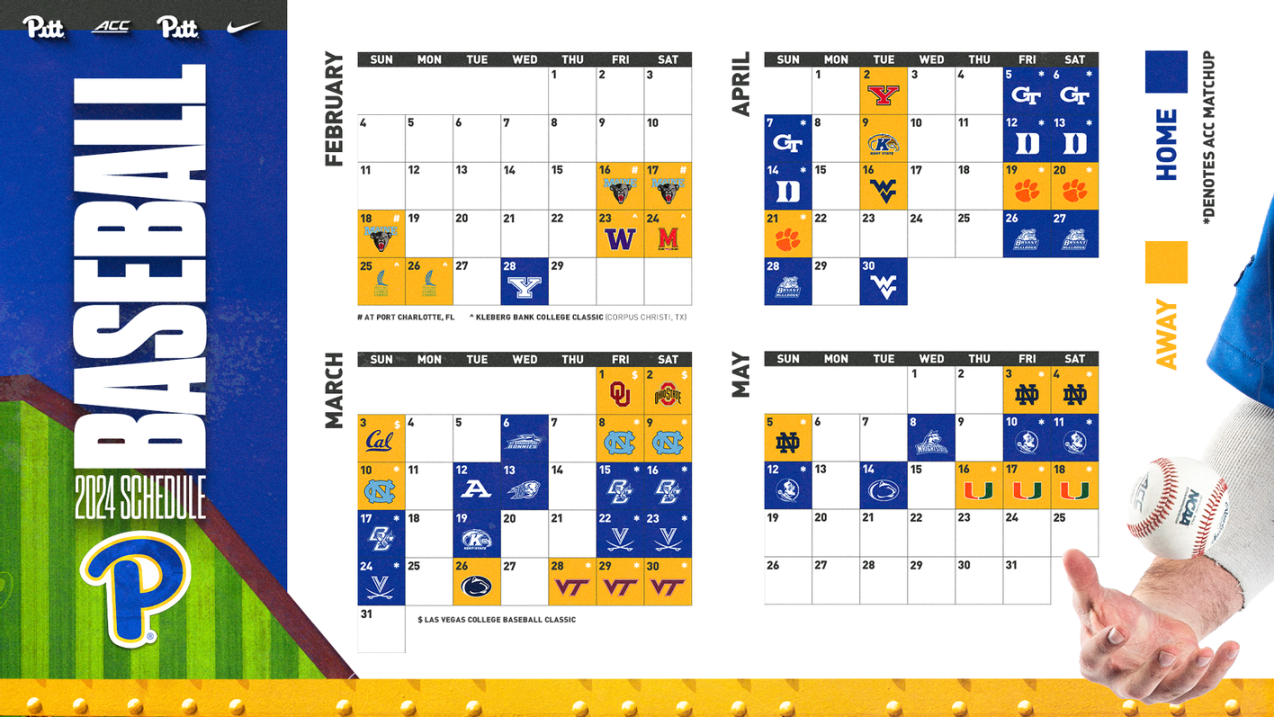Pitt Baseball Releases  Schedule - Pitt Panthers #HP