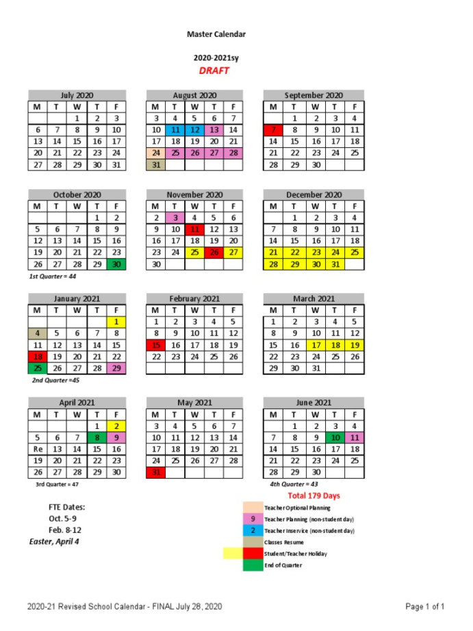 St John’s School Calendar