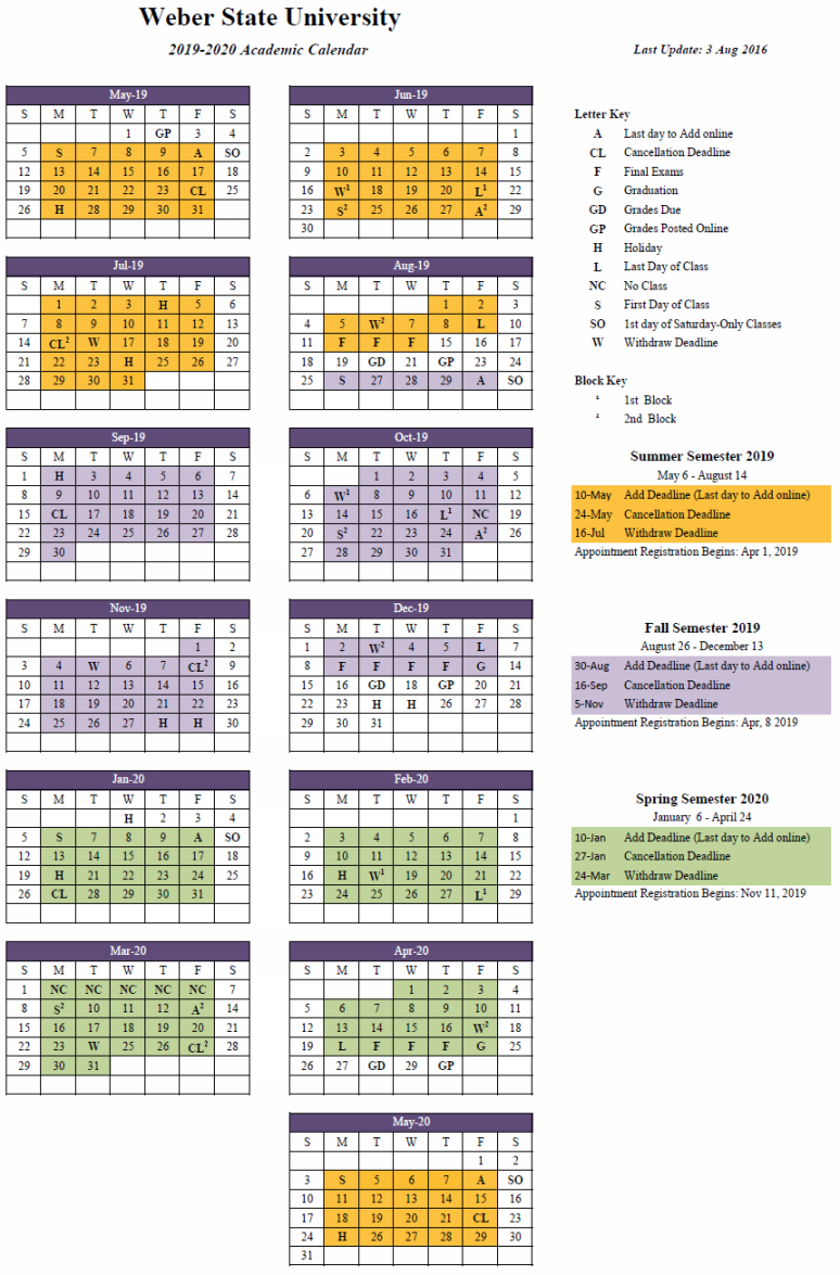 Academic Calendar Ksu