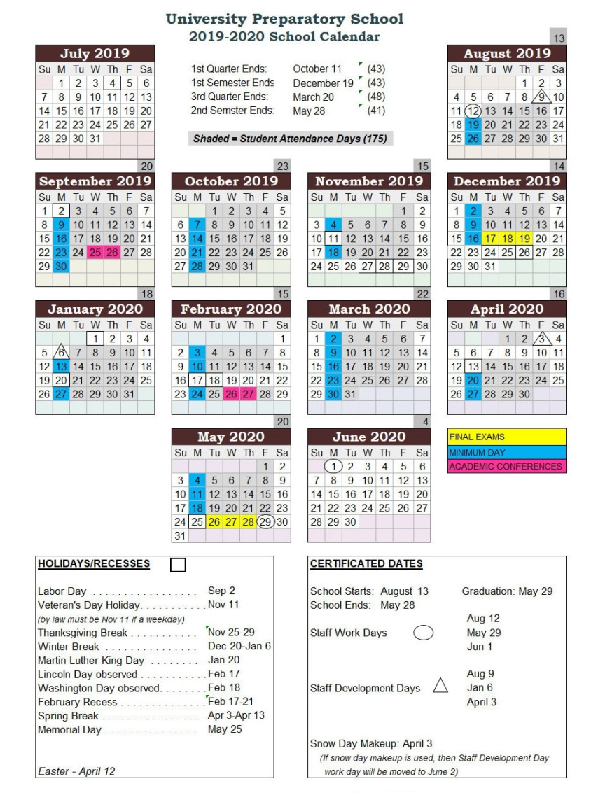 Academic Calendar Seattle U - Printable Word Calendar