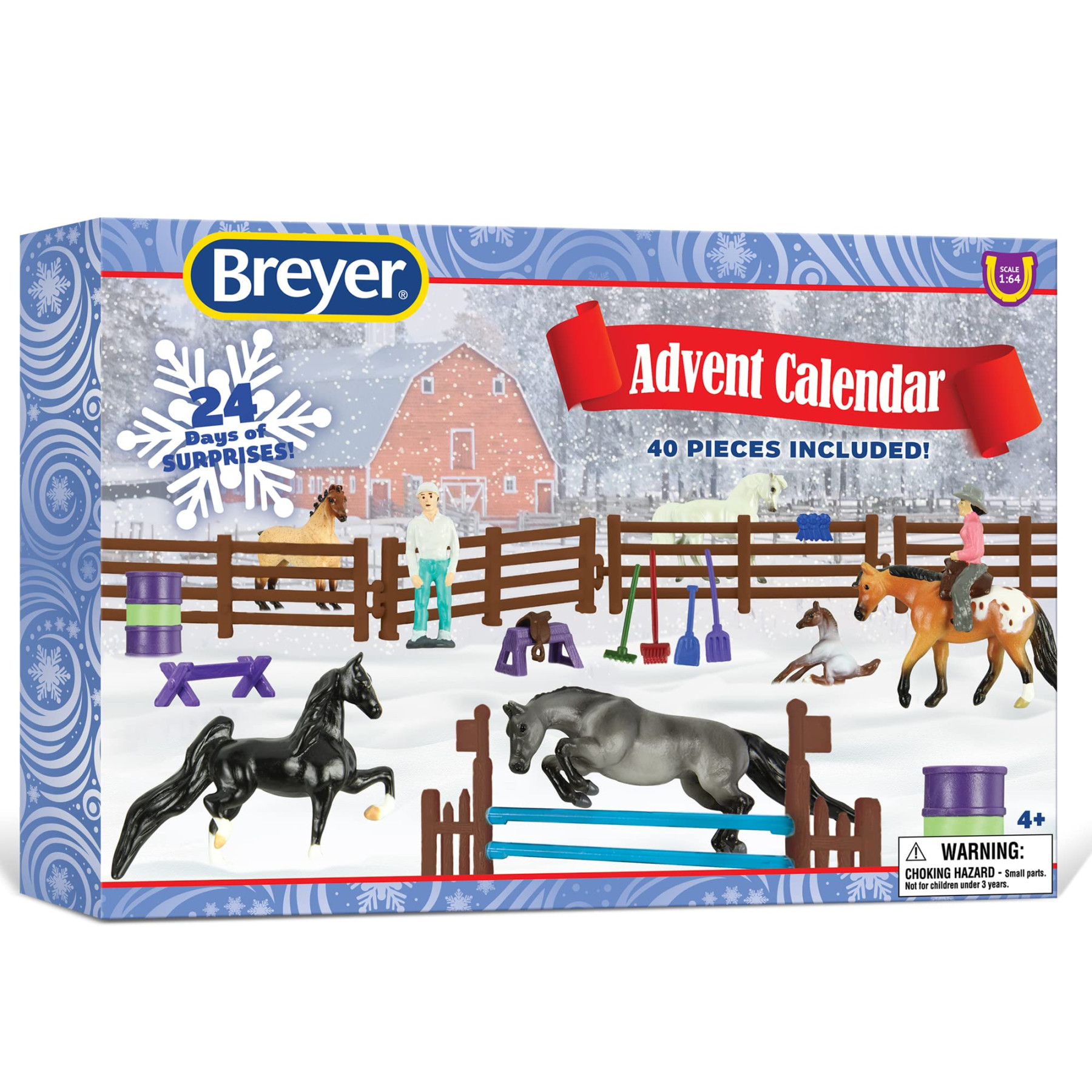 Breyer Horses  Holiday Collection  Advent Calendar - Horse Play Set    Hidden Treasures   Horses,  Foals,  Unicorn  Model #008