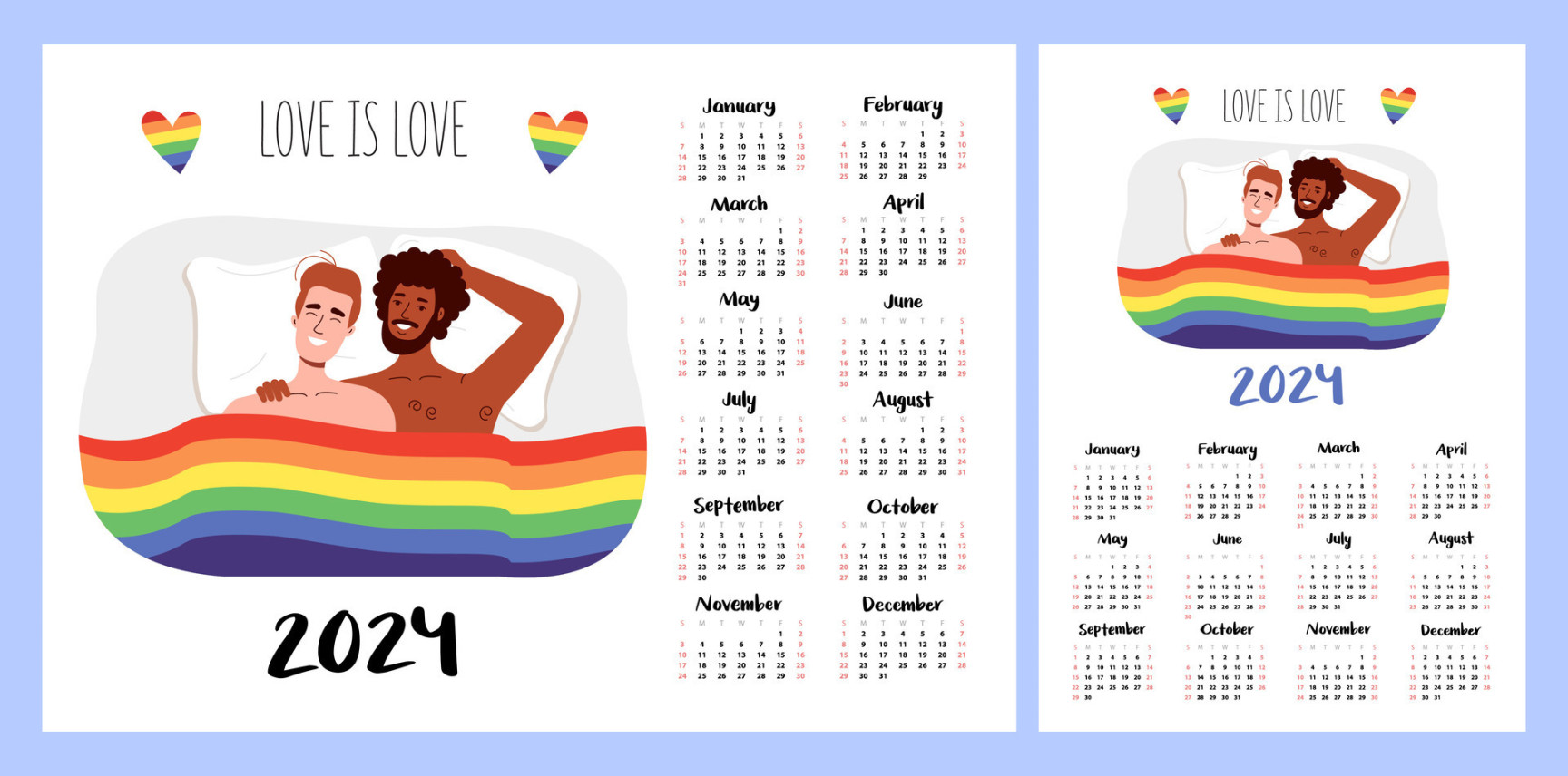 Calendar layout for . Women have sex