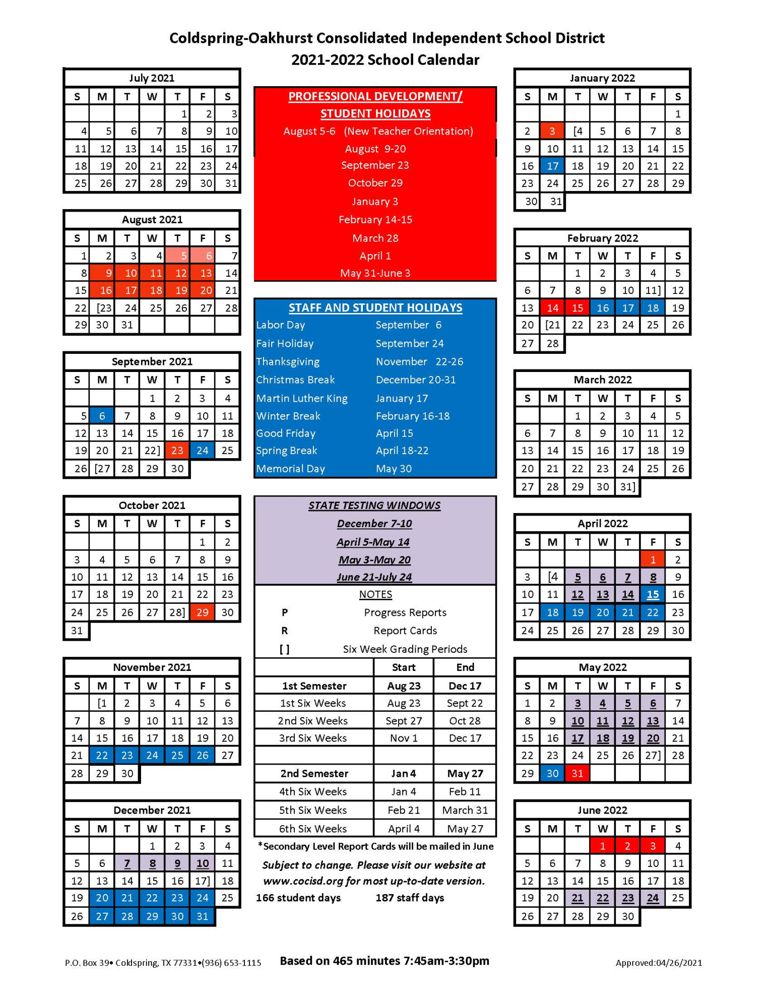 Ccu Academic Calendar