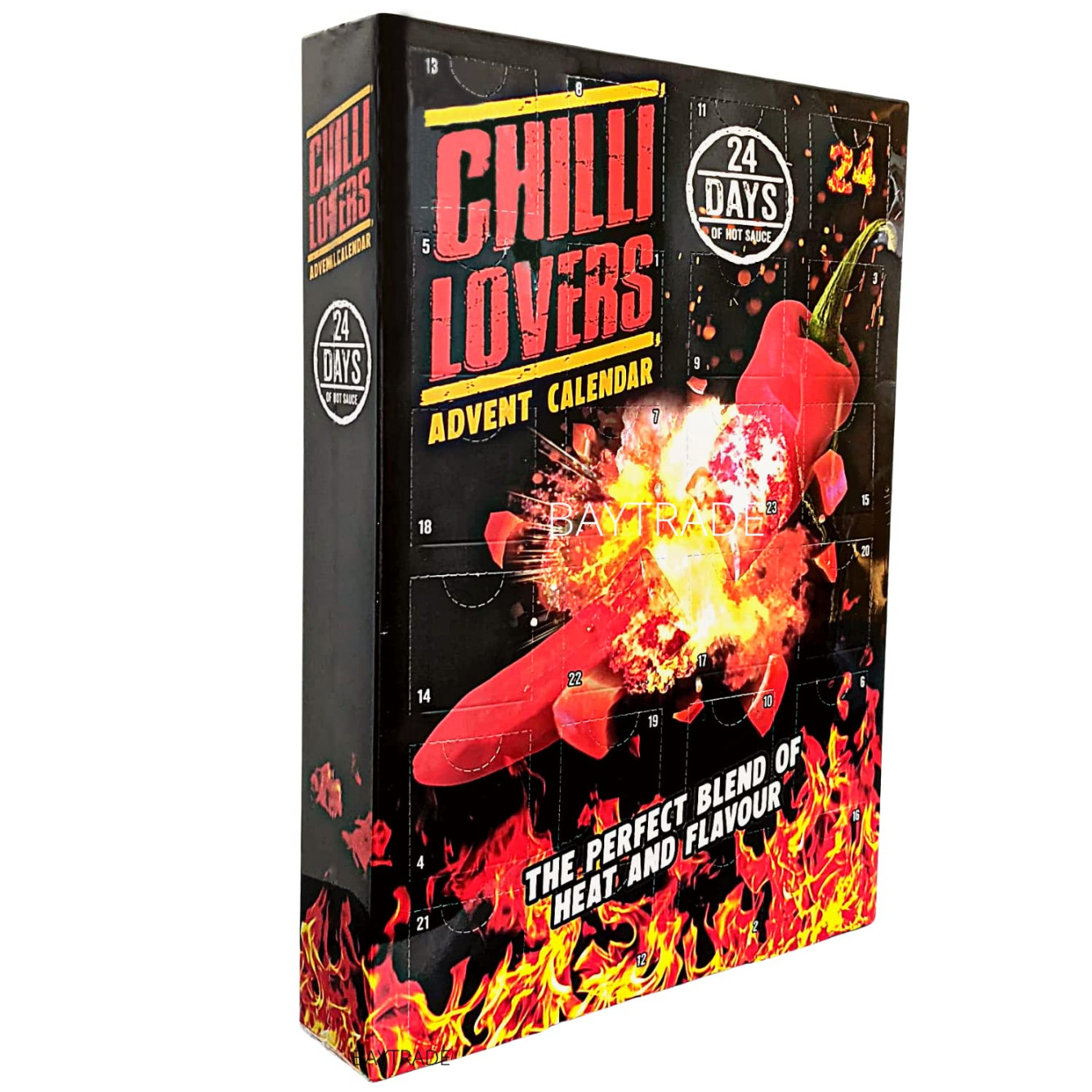 Hot Sauce Advent Calendar  - Chilli Advent calendar - Days Chilli  Sauce - Christmas Food Advent Calendar Men Women Vegan Vegetarian - Advent