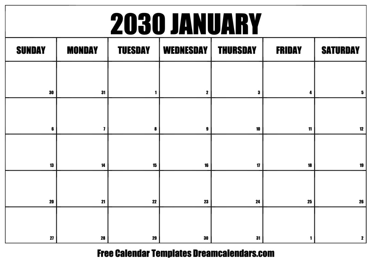 January  Calendar