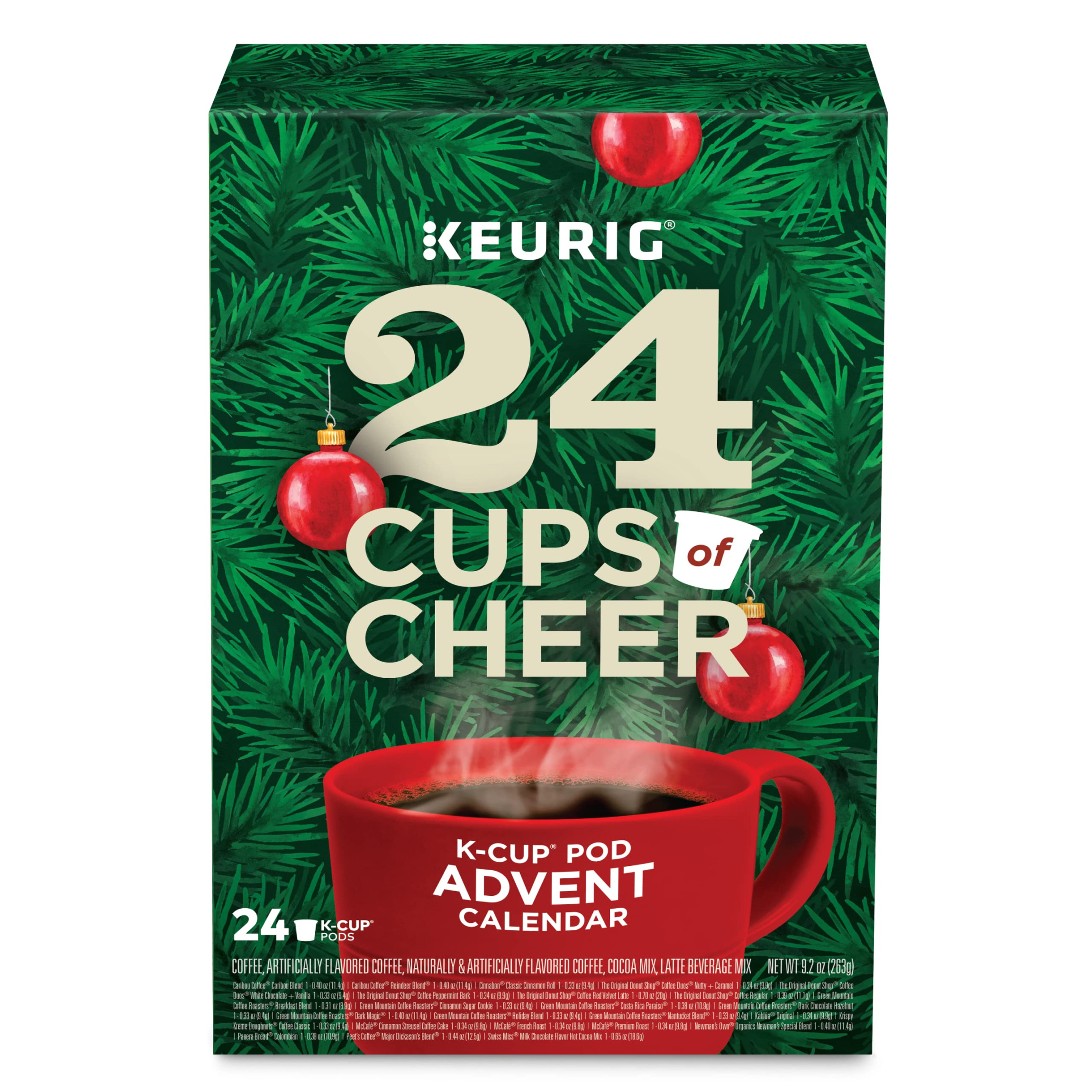 Keurig Advent Calendar Variety Pack, Single Serve K-Cup Pods,  Count