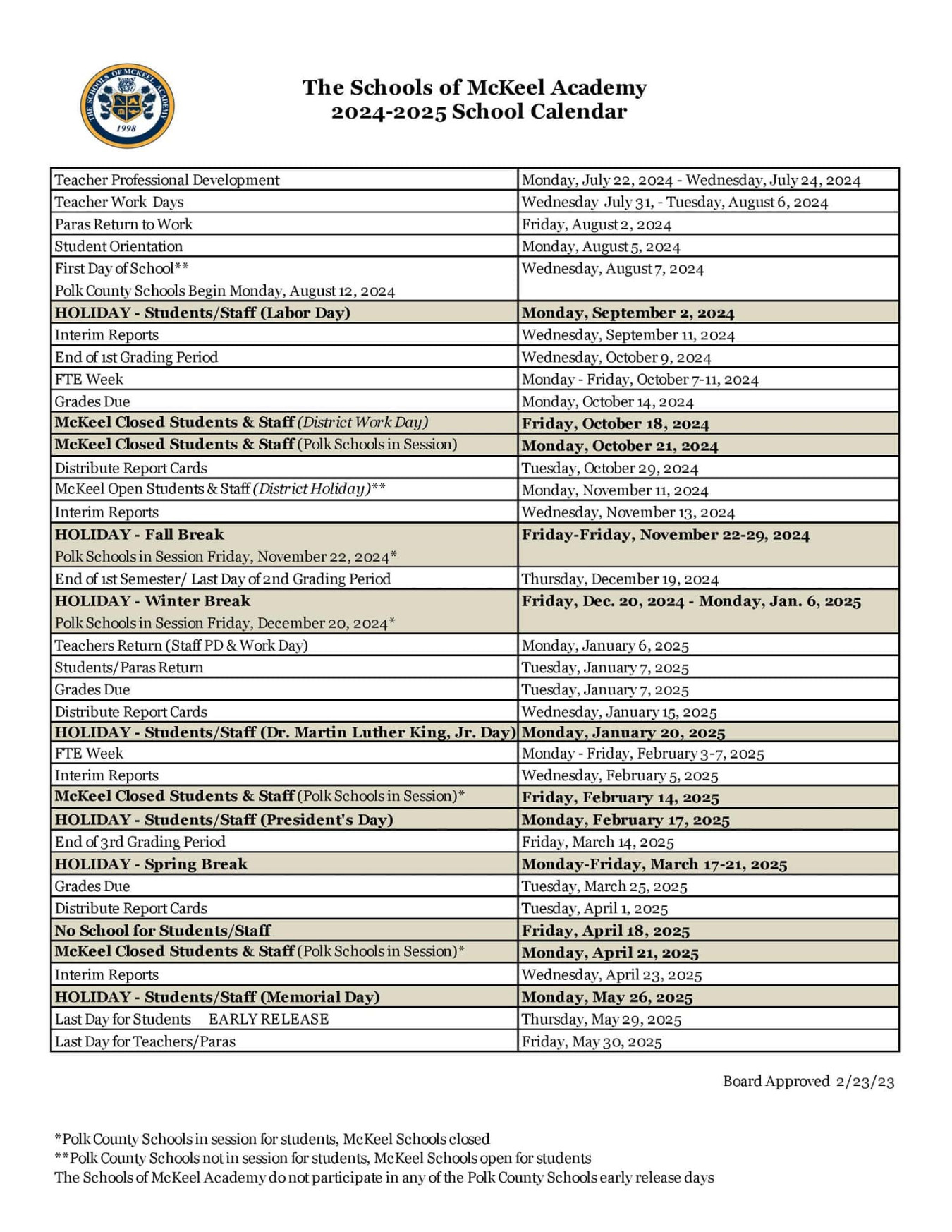 Iredell County Schools Calendar Good Calendar Idea