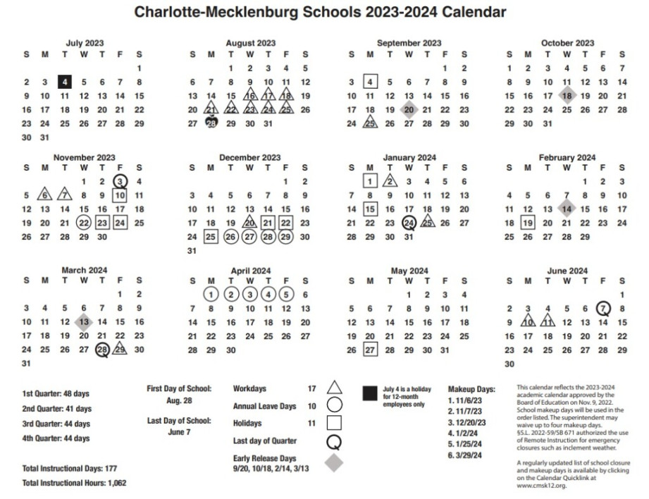 / School Year Calendars Charlotte Region - Greater Charlotte