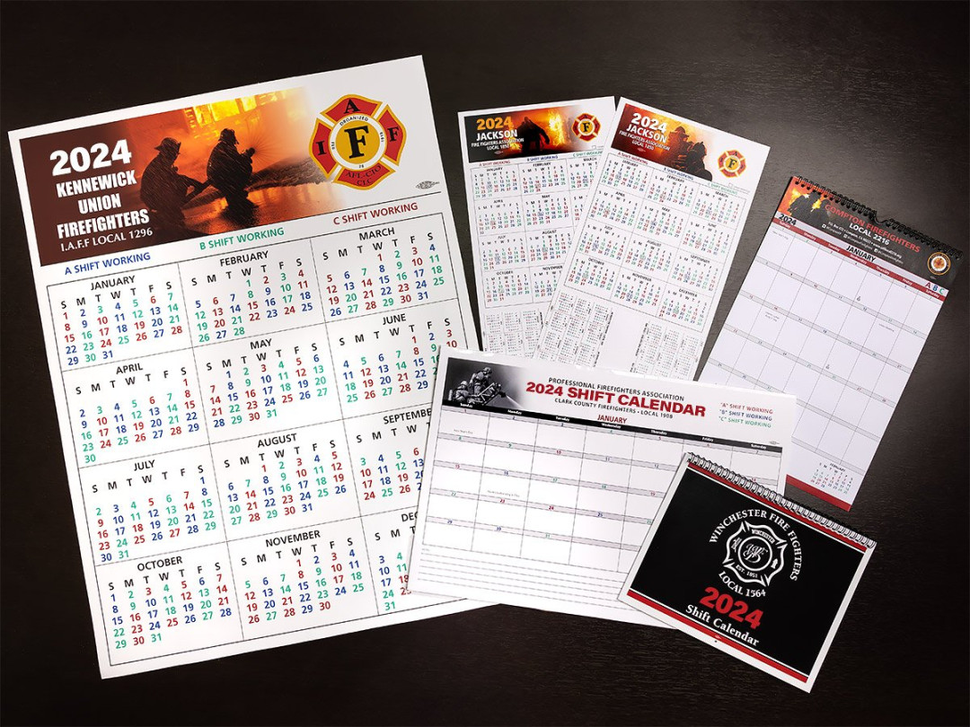 Shift Calendars — Firefighters Print & Design