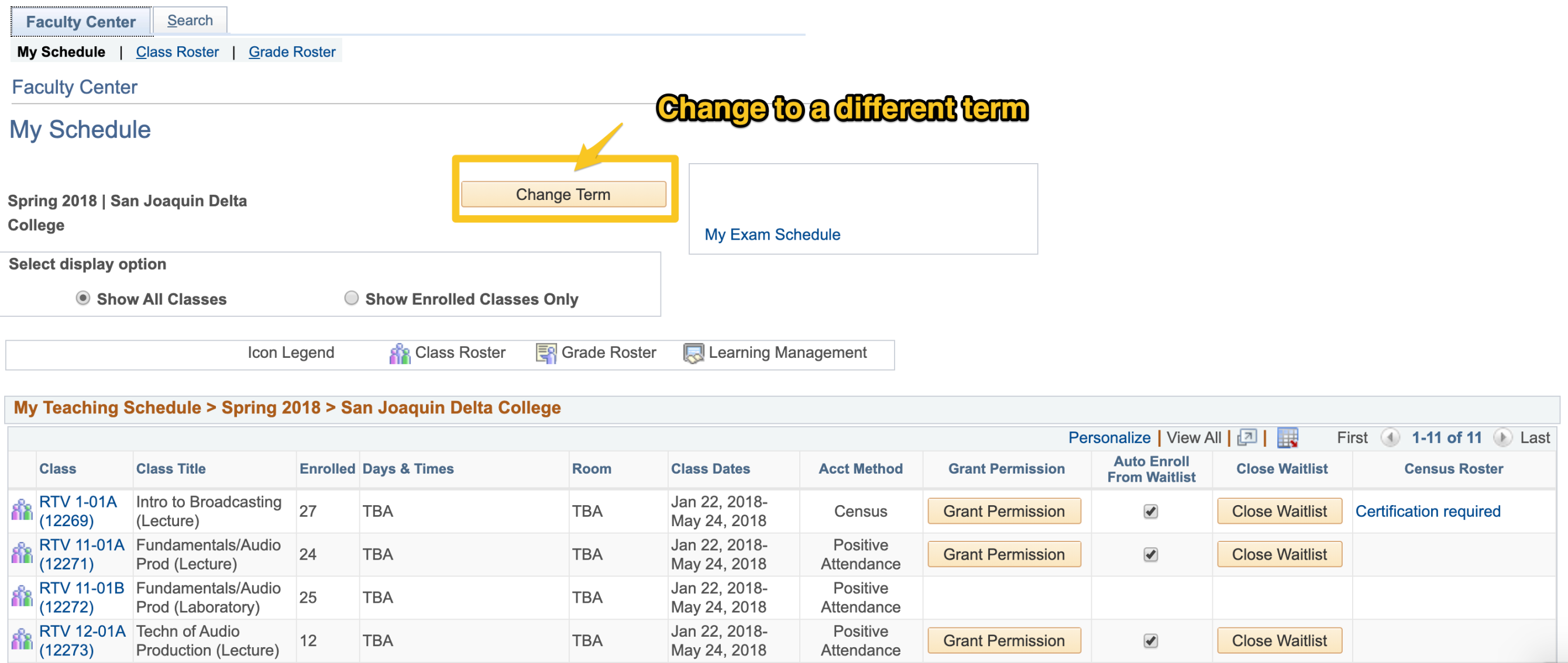 Teaching Schedule  San Joaquin Delta College