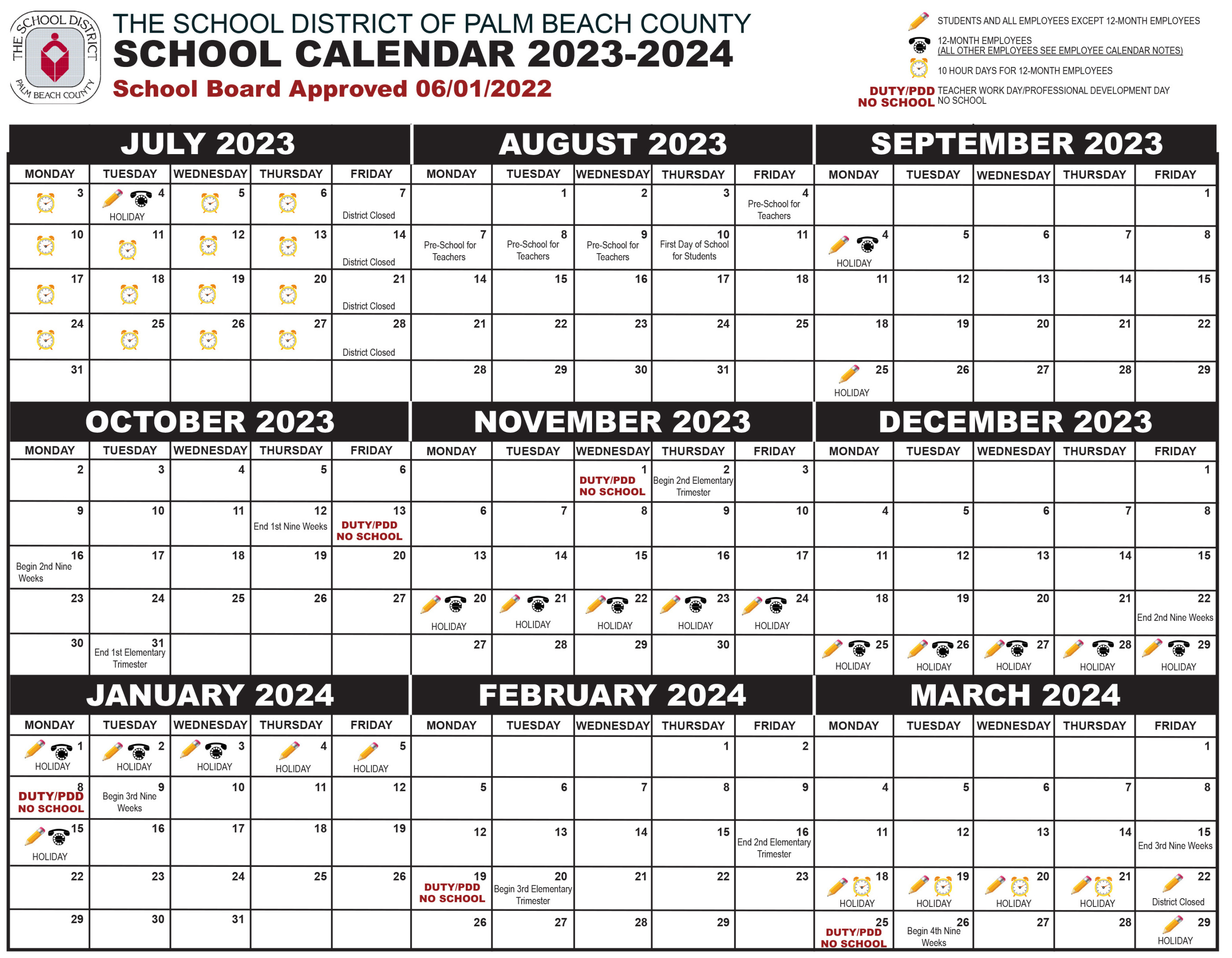 Calendar – Career Academy of the Palm Beaches