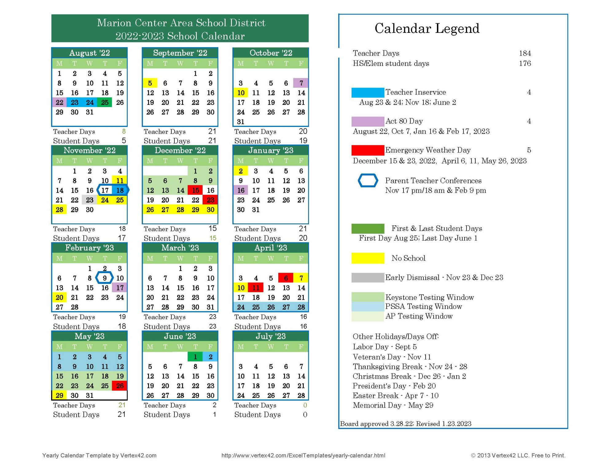 Events  Marion Center Area School District
