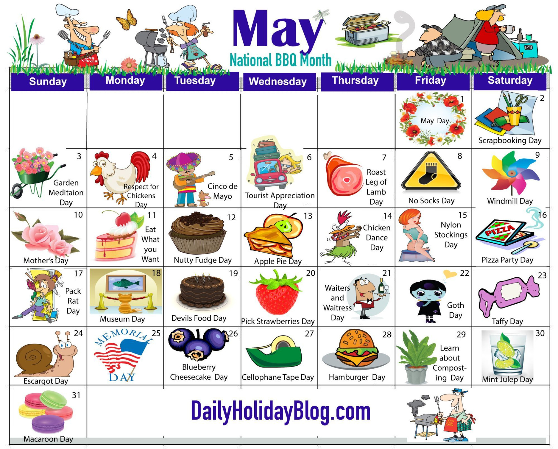 Everyday Is A Holiday Calendar
