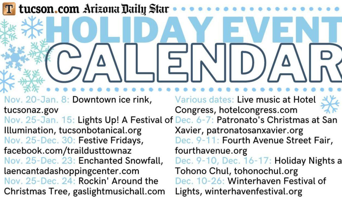 Holiday Event Calendar